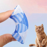 KUTKUT 10Pcs Cat Spring Tube Toy, Freely Folding Spring Shape Multi Color Cat Bouncing Toy, 5.1inch Nylon Mesh Telescopic Folding Plastic Cat Spring Toy, Stylish Multi-Colored Cat Chew Toy